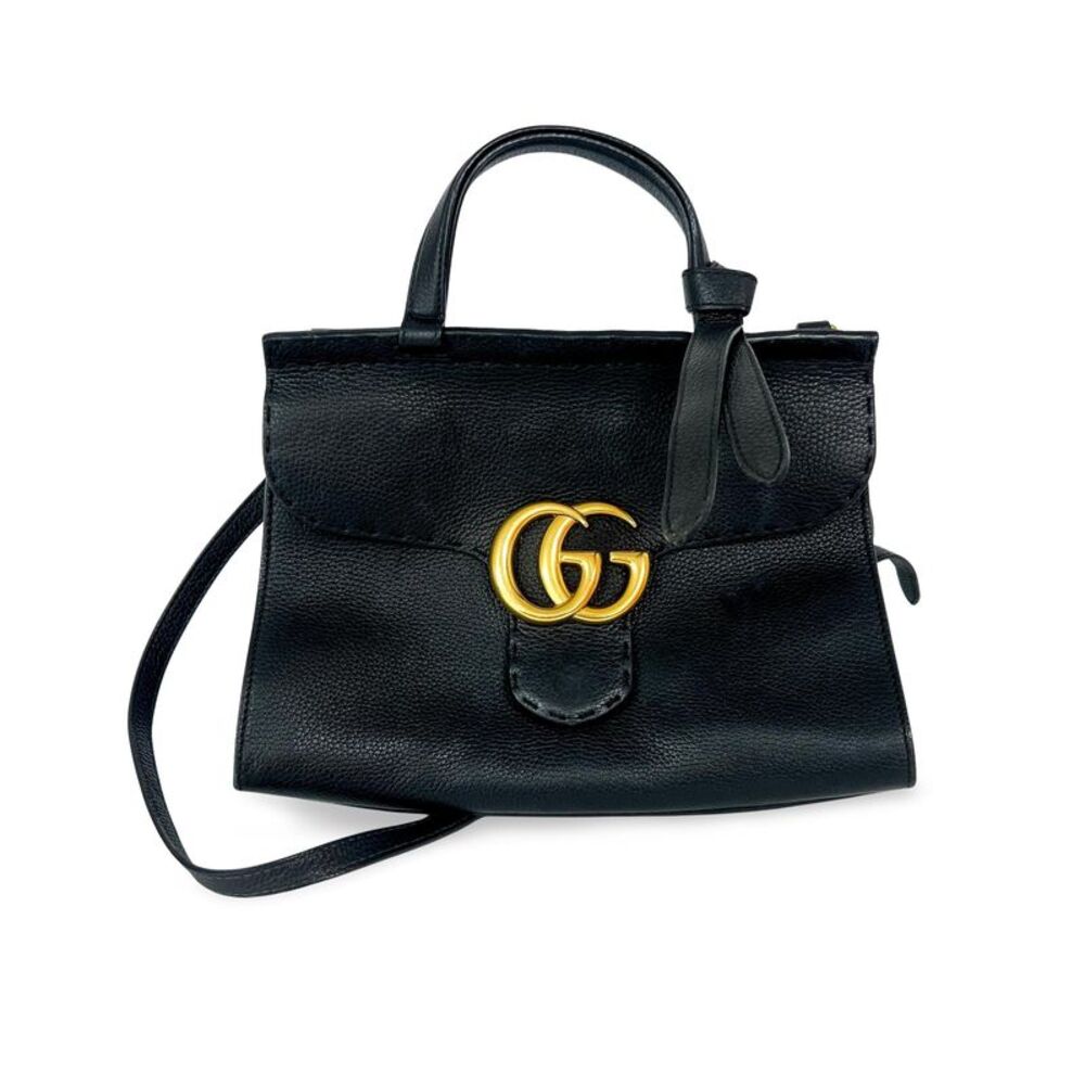 Gucci GG Marmont Small Top Handle Bag Black